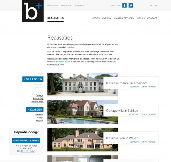 responsive web design development b+ villas interiors construction renovation filters
