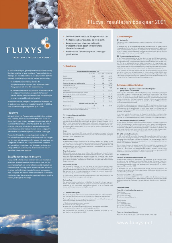 Fluxys Coporate Identity Results